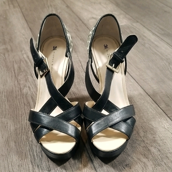 3i by Jorge Bischoff Strapy Platform Heels - Picture 3 of 7